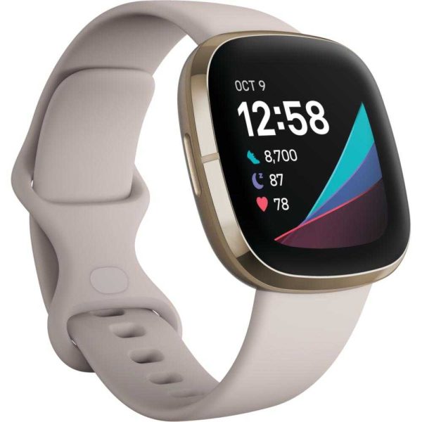 Smartwatch Fitbit Sense, NFC, Lunar White - Cod produs: 142123