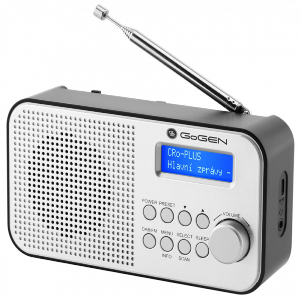 Radio portabil GoGEN DAB 300N cu tuner DAB+ si FM, 1 W, LCD , baterie 2000 mAh - Cod produs: 159064