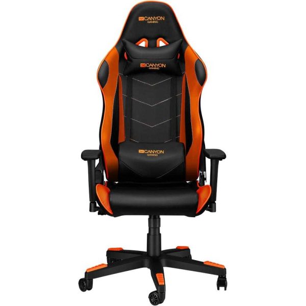 Scaun gaming Canyon Deimos, Negru/Portocaliu - Cod produs: 145943