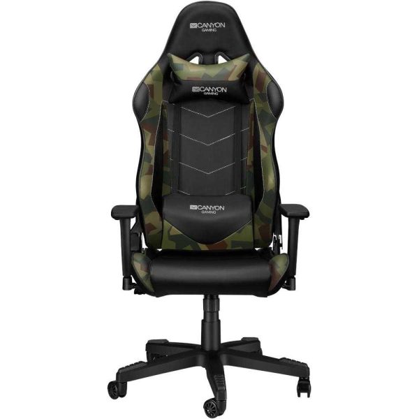 Scaun gaming Canyon Argama, Negru/Camo - Cod produs: 145944