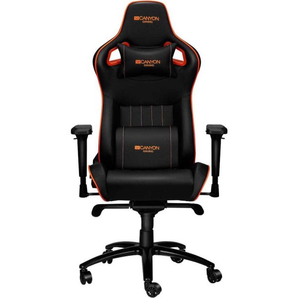 Scaun gaming Canyon Corax, Negru/Portocaliu - Cod produs: 145945