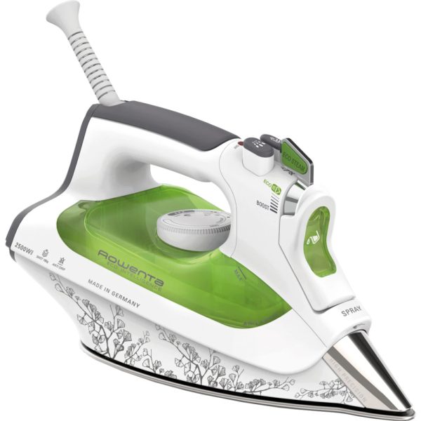 Fier de calcat Rowenta DW6040D1, 2500 W, 300 ml, Jet de abur 180g/min,  Mod ECO, Alb/Verde - Cod produs: 148166