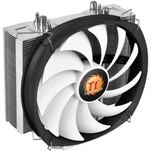 Cooler procesor Thermaltake Frio Silent 14, 4 pin, 12 V, Flux de aer 71.24 CFM, Presiune aer 1.13 mmH2O, Compatibil cu Intel/AMD, Negru/Alb - Cod produs: 148556