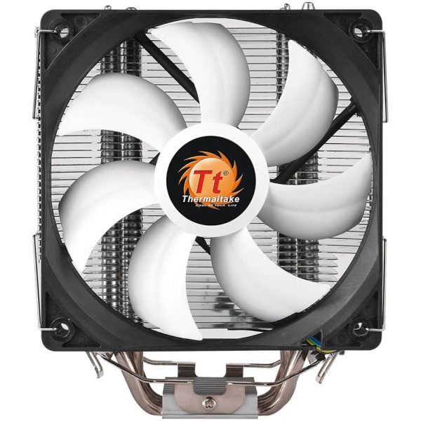 Cooler procesor Thermaltake Contac Silent 12, 4 pin, Nivel zgomot 28.8 dB, Flux aer 74.33 CFM, Presiune aer 1.68 mmH2O, Compatibil cu Intel LGA/ AMD, Negru - Cod produs: 148561