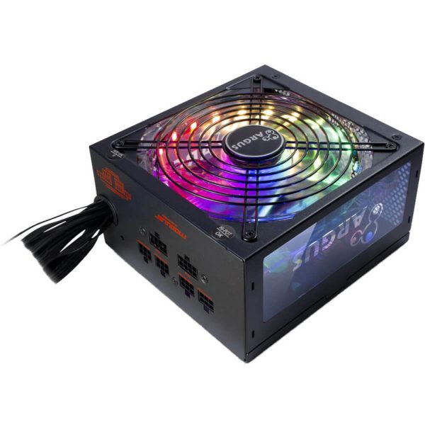 Sursa Inter-Tech Argus RGB-750 II, 750 W, PFC Active, 80 + Gold, Semi Modular, Single rail, Eficienta 88 % - Cod produs: 148664