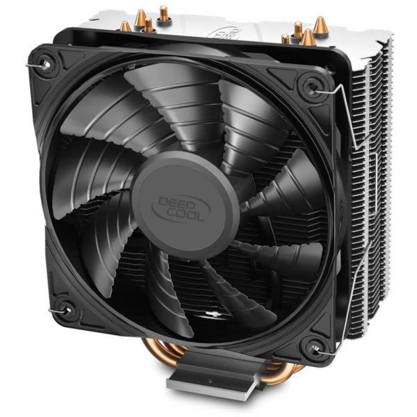 Cooler procesor Deepcool Gammaxx 400S, 4 heatpipe-uri, 120 mm, 3 pin, Flux aer 50.8 CFM, Compatibil Intel/AMD, Negru/Gri - Cod produs: 150220