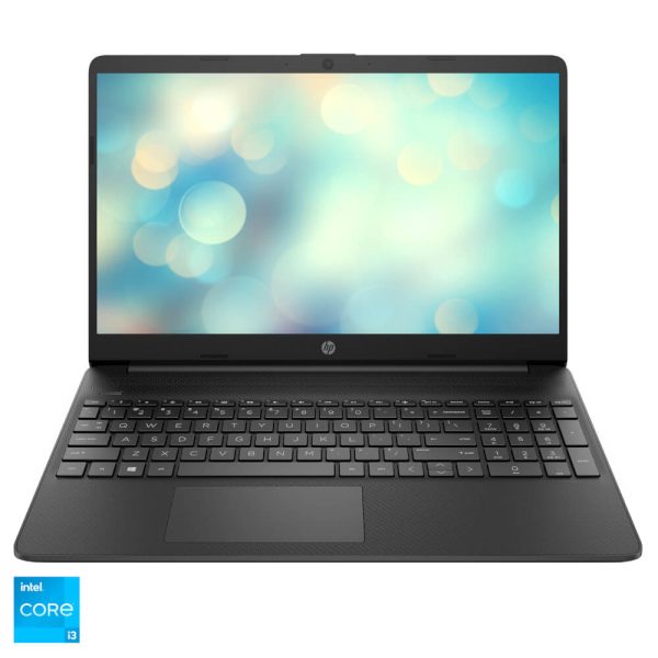 Laptop HP 15s-fq5040nq, 15.6?, Full HD, Intel Core i3-1215U, 8GB RAM, 256GB SSD, Intel UHD Graphics, No OS, Negru - Cod produs: 155521