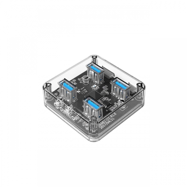 Hub Orico MH4U-U3-10 4 Port-uri USB 3.0 Transparent - Cod produs: 158506