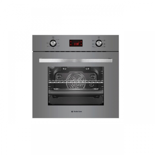 Cuptor electric incorporabil Studio Casa FE660 Parma Glass Grey, 6 functii, Ventilator, Display Touch control, Timer digital, Sticla gri - Cod produs: 159966