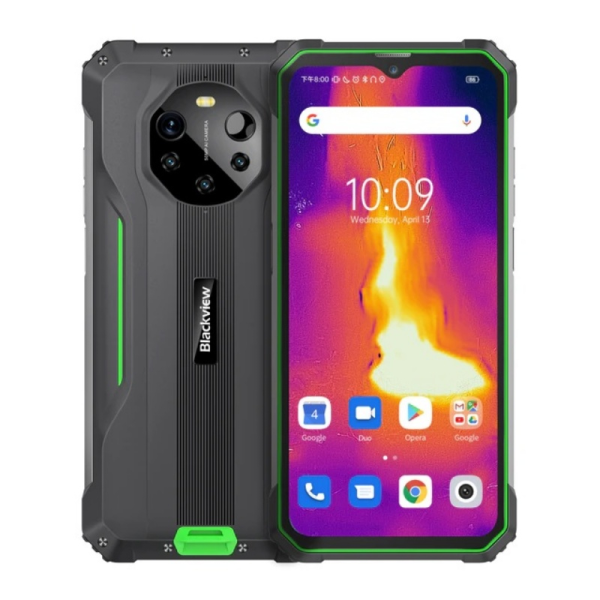 Telefon mobil Blackview BL8800 Pro, 128GB, 8GB, Dual SIM, Negru/Verde - Cod produs: 160137