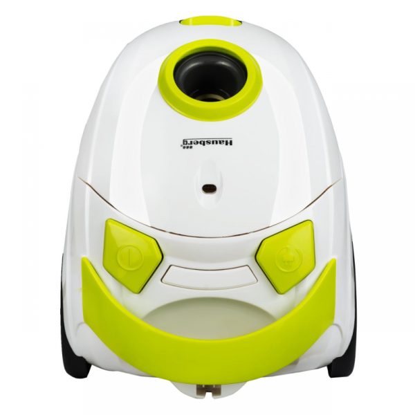 Aspirator cu sac Hausberg HB2080VR, 700W, Capacitate 1.5L, Alb/Verde - Cod produs: 160141