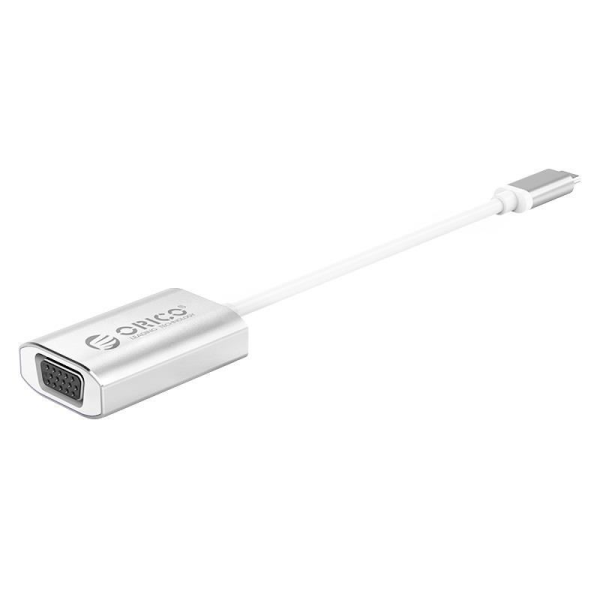 Adaptor Orico XD-102 USB Type C catre VGA argintiu - Cod produs: 155217