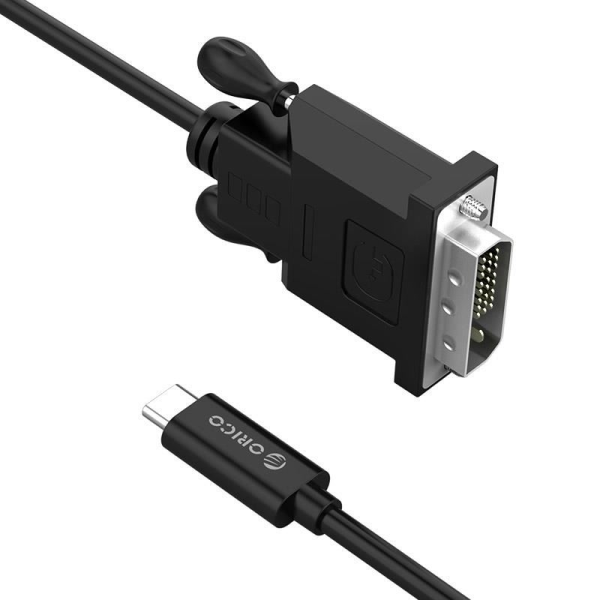 Cablu Orico XC-205-18 Usb Type-C – DVI negru - Cod produs: 155240
