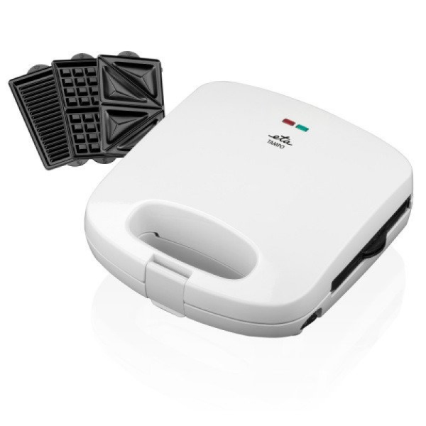 Sandwich maker 3 in 1 ETA Tampo 4156, 700 W, 3 tipuri de placi detasabile, deschidere pana la 180° - Cod produs: 158344