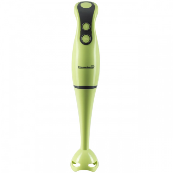 Blender de mana Hausberg HB-7671VR, 300 W, 1 viteza + turbo, Lama din inox, Verde - Cod produs: 155481