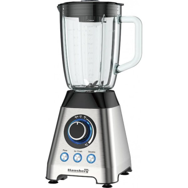 Blender, Hausberg HB-7764, doua viteze cu pulsatii, recipient sticla 1.8 L, 1200 W - Cod produs: 155482