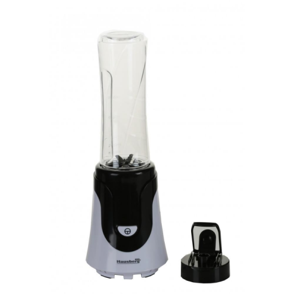 Blender Smoothie ,Hausberg HB-7676NG, Putere 300W, Capacitate 600ml, motor de cupru, Negru - Cod produs: 155495