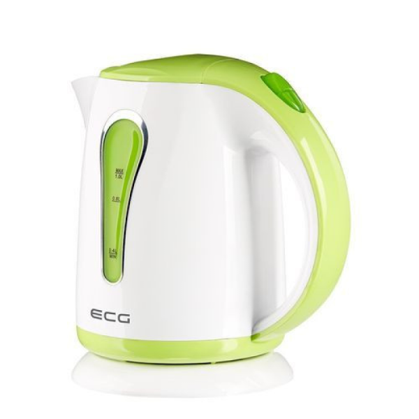 Cana electrica fierbator ECG RK 1022 verde, 1 L, 1100 W, plastic de calitate BPA FREE - Cod produs: 155547