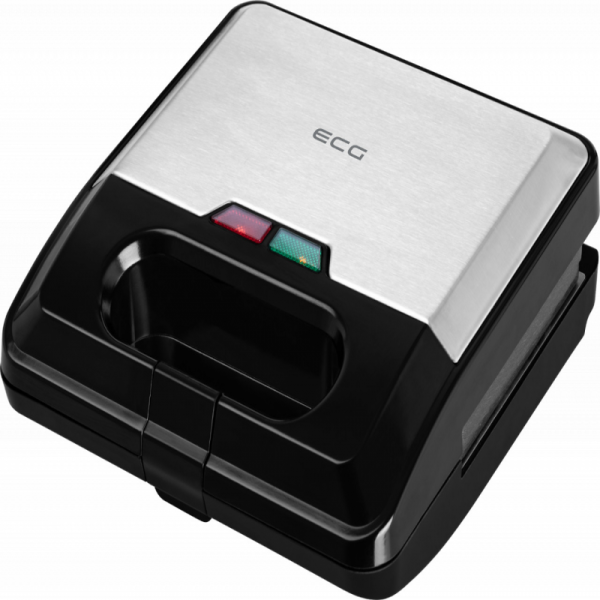 Sandwich-maker ECG S3173 3in1 Triangle, 750W, 3 tipuri de placi detasabile, negru-otel inoxidabil - Cod produs: 156778