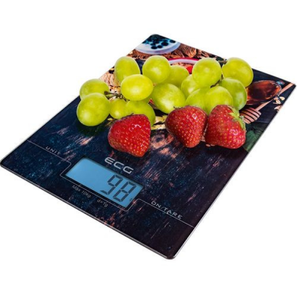 Cantar digital de bucatarie ECG KV 1021 berries, 10 Kg, functie TARA, precizie 1 g, LCD - Cod produs: 156797