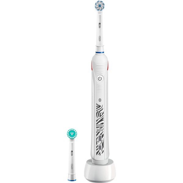 Periuta de dinti electrica Oral-B Teen, Bluetooth, 3 programe, 2 capete, Alb - Cod produs: 136356