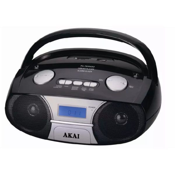 Radio portabil Akai APRC-106, SD card, USB, Negru - Cod produs: 118954