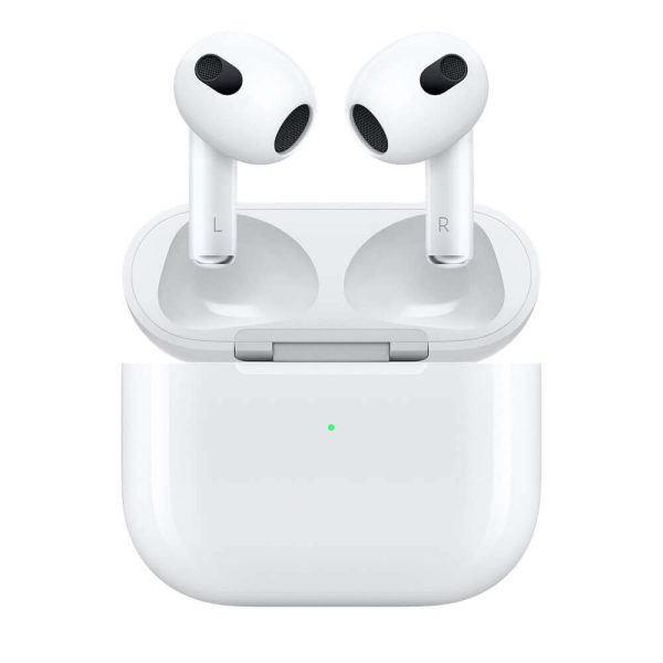 Casti True Wireless Apple AirPods Gen 3 (2022), Carcasa incarcare Lightning, Bluetooth, Alb - Cod produs: 153957