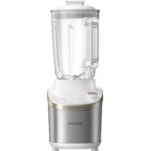 Blender de viteza mare Philips HR3760/01, 1500 W, 2 L, Tehnologie ProBlend Ultra, Viteza variabila, Componente la masina de spalat, Alb - Cod produs: 153360