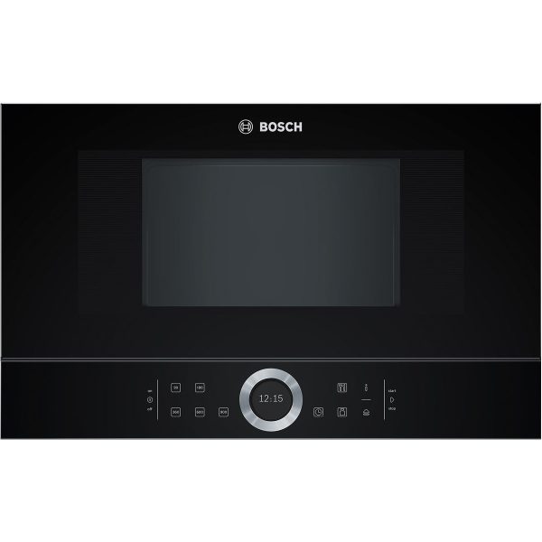 Cuptor cu microunde incorporabil Bosch BFL634GB1, 21 l, 900 W, Touch, Negru - Cod produs: 95601