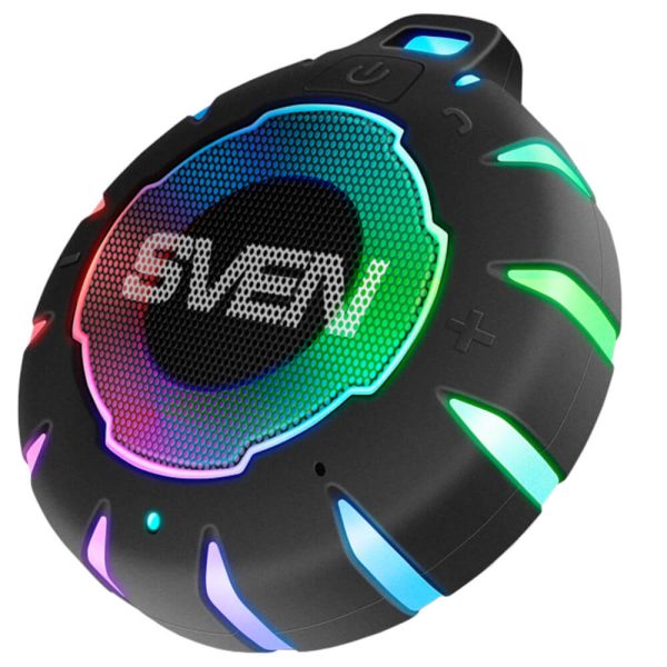 Boxa portabila Sven PS-95, Bluetooth, RGB, IPX7, Negru - Cod produs: 153380