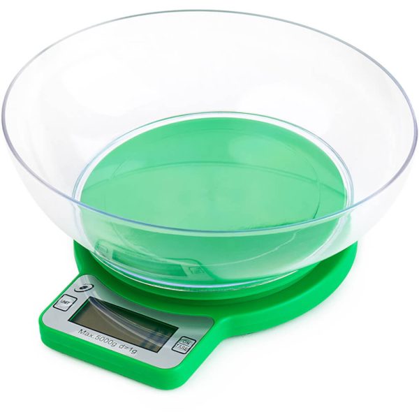 Cantar electronic de bucatarie E-Boda CEB1011, 5 kg, Verde - Cod produs: 89991