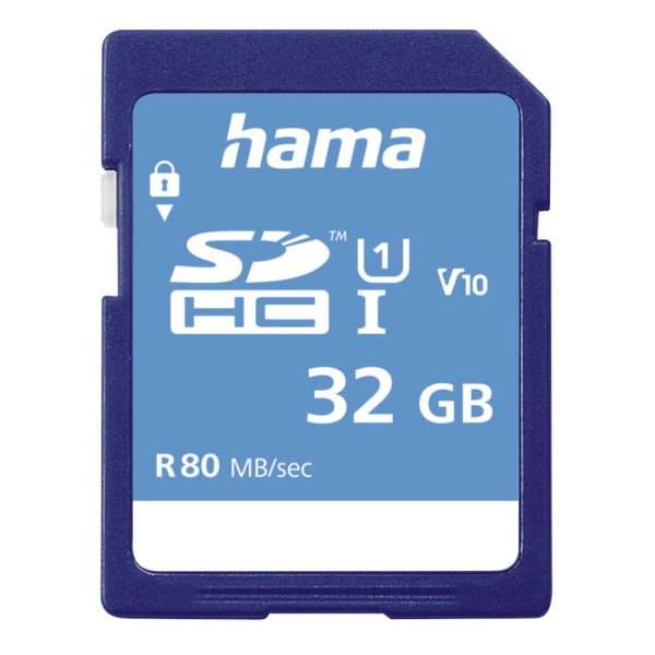 Card de memorie Hama SDHC, 32GB, clasa 10, UHS-I, 80 MB/s - Cod produs: 155124