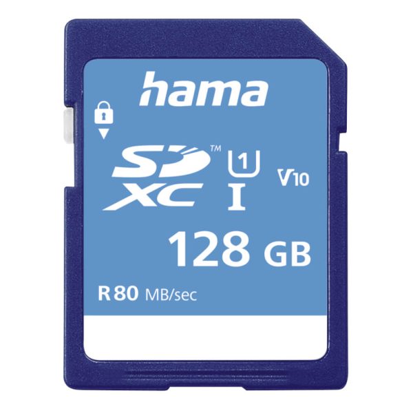 Card de memorie Hama SDXC, 128GB, clasa 10, UHS-I, 80 MB/s - Cod produs: 155125