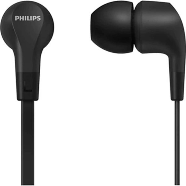 Casti audio In-Ear Philips TAE1105BK/00, Microfon, Negru - Cod produs: 152301