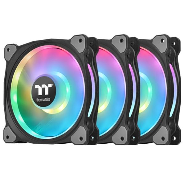 Ventilator Thermaltake Riing Duo 12 TT Premium Edition, 120mm, 500 - 1500 RPM, Iluminare RGB,  3 pack, - Cod produs: 148621