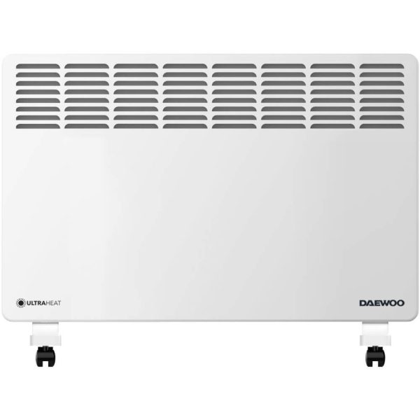 Convector electric Daewoo DPH1500F, 1500 W, 2 trepte de putere, Protectie la supraincalzire, Termostat reglabil, Indicator luminos, Alb - Cod produs: 159540