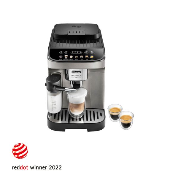 Espressor automat DeLonghi ECAM290.81.TB, 1450 W, 1.8L, 15 Bar, Ecran tactil, Suport reglabil, Meniu de retete, 13 setari de macinare, Sistem spumare lapte, Negru/Argintiu - Cod produs: 150830