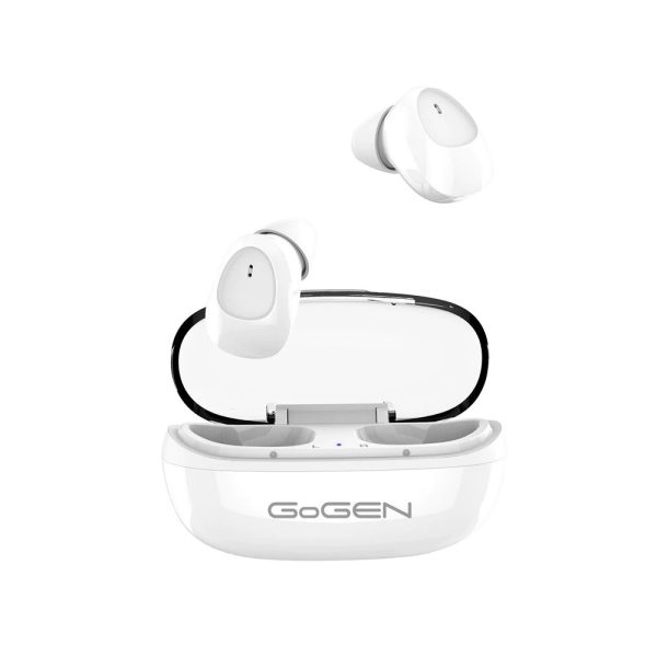 Casti GoGEN TWS PAL, True Wireless Stereo, Bluetooth 5.0, microfon, 3 mW, culoare alba - Cod produs: 160064