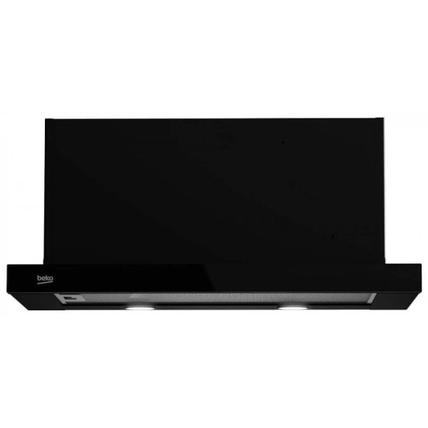 Hota incorporabila telescopica Beko HNT62610BH, 210 W, 648 mc/h, Iluminare LED, Clasa A, Negru - Cod produs: 155107