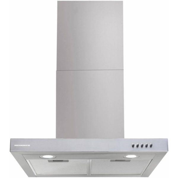 Hota decorativa Heinner HDCH-360TSS, 308.1 mc/h, 60cm, 1 motor, 2 filtre aluminiu, 3 trepte de viteza, Inox - Cod produs: 154671