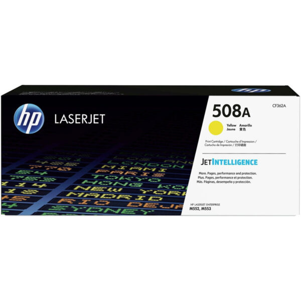 508A yellow | 5000 pag | LaserJet M552dn, M553dn,n,x, M577c,dn,f - Cod produs: CF362A