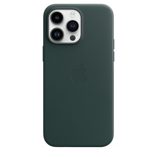 Husa de protectie Apple Leather Case with MagSafe pentru iPhone 14 Pro Max, Forest Green - Cod produs: 154101