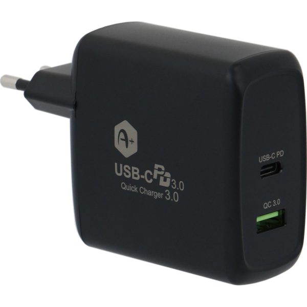 Incarcator retea A+ IRV60W, Quick Charge 3.0, Negru - Cod produs: 154752