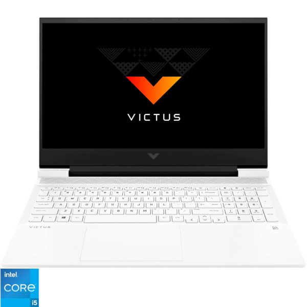 Laptop Gaming HP Victus 16-d0044nq, 16.1?, Full HD, Intel Core i5-11400H, 8GB RAM, 512GB SSD, NVIDIA GeForce RTX 3050, No OS, Ceramic White - Cod produs: 155398