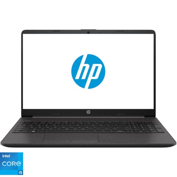 Laptop HP 250 G9, 15.6?, Full HD, Intel Core i5-1235U, 8GB RAM, 512GB SSD, Intel Iris Xe Graphics, No OS, Dark Ash Silver - Cod produs: 155616