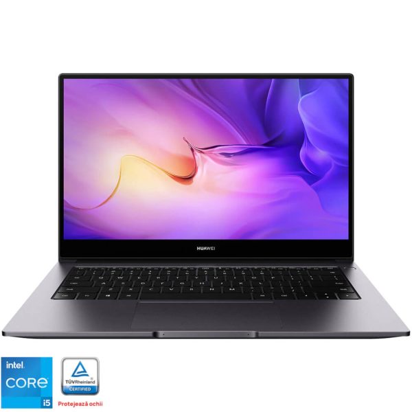 Laptop Huawei MateBook D14, 14?, Full HD, Intel Core i3-1115G4, 8GB RAM, 256GB SSD, Intel UHD Graphics, Windows 11 Home, Space Gray - Cod produs: 152724