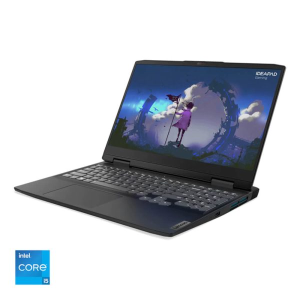 Laptop Gaming Lenovo IdeaPad 3, 15.6?, Full HD, Intel Core i5-12450H, 16GB RAM, 512GB SSD, NVIDIA GeForce RTX 3060, No OS, Onyx Grey - Cod produs: 154940