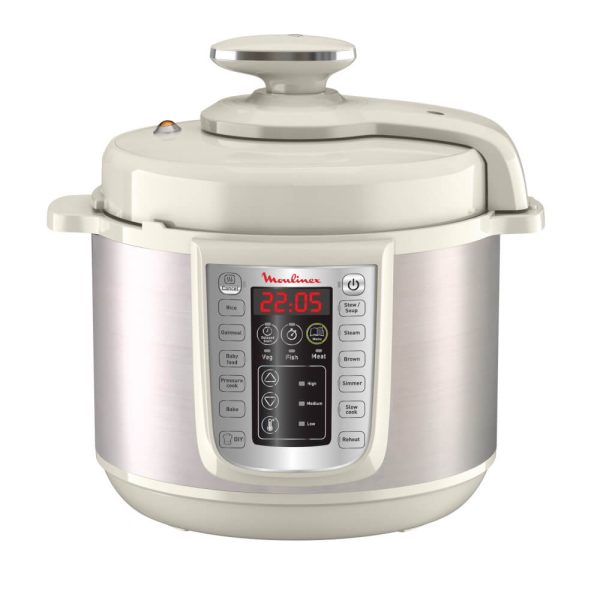 Oala sub presiune electrica multifunctionala Moulinex One Pot CE505A10, 1200 W, 6 l, Alb - Cod produs: 153839