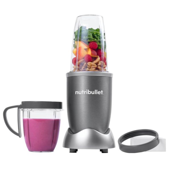 Blender nutribullet Original, 600W, 1 viteza, Cupa 0.5 l, Cupa inalta 0.7 l, Argintiu - Cod produs: 155690