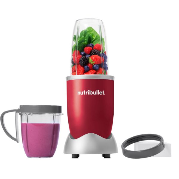 Blender nutribullet Original, 600W, 1 viteza, Cupa 0.5 l, Cupa inalta 0.7 l, Rosu - Cod produs: 155693